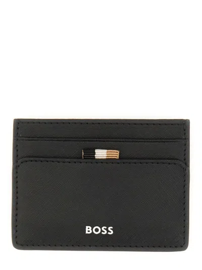 Hugo Boss Leather Wallet In Black