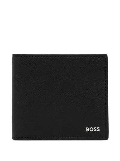 Hugo Boss Leather Wallet In Black