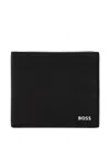 Hugo Boss Black Saffiano Leather Wallet In Black