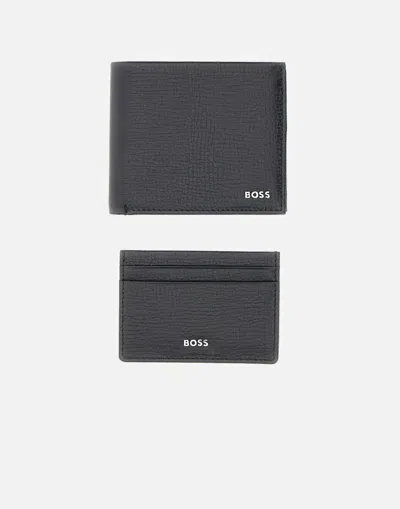 Hugo Boss Leather Wallet In Black