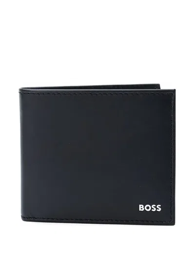 Hugo Boss Leather Wallet In Black