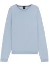 Hugo Boss Long-sleeved Sweatshirt In Blue