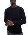Hugo Boss Leno Slim Fit Crewneck Sweater In Dark Blue