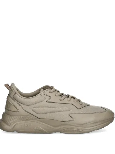 Hugo Boss Leon Lace-up Chunky Sneakers In Neutral