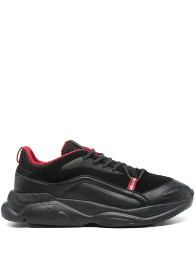 Hugo Boss Leon Runn "black Red" In Black/red