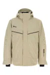 Hugo Boss Versatile Nylon Jacket Featuring Adjustable Elements In Brown