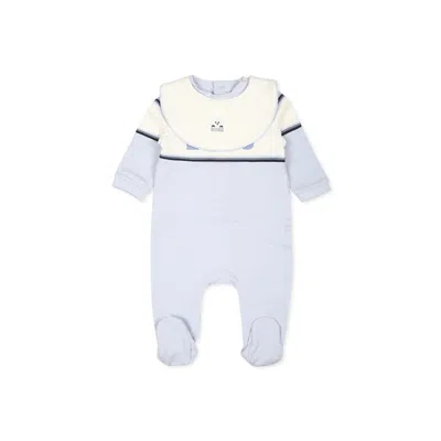 Hugo Boss Light Blue Babygrow Set For Baby Boy With Logo