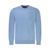 Hugo Boss Light Blue Cotton Men Sweater