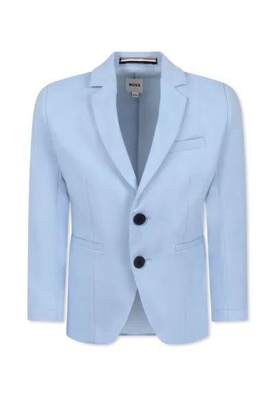 Hugo Boss Kids' Light Blue Jacket For Boy