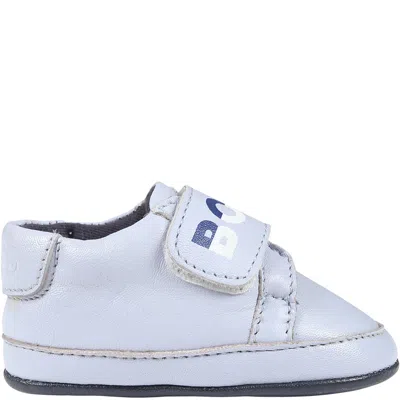 Hugo Boss Kids' Light Blue Sneakers For Baby Boy