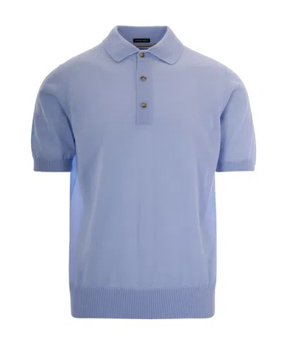 HUGO BOSS MEN LIGHT BLUE SOLID SHIRT COLLAR POLO, S LUXURY POLOS FOR MEN DARVEYS