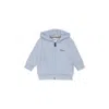 Hugo Boss Light Blue Sweatshirt For Baby Boy With Logo In Light Blue