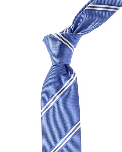 HUGO BOSS LIGHT PASTEL BLUE STRIPE SILK-BLEND TIE