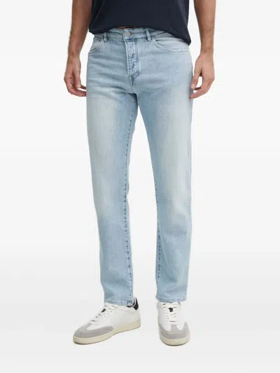 Hugo Boss Light-wash Jeans In Blue