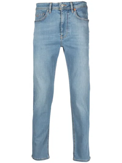 Hugo Boss Light-wash Slim-fit Jeans In Blue