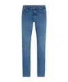 Hugo Boss Lightblue Washed Jeans In Blue