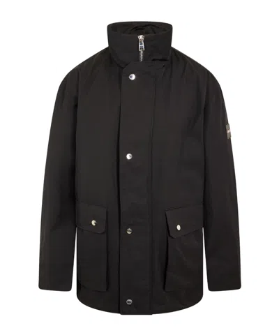 Hugo Boss Lightweight Raincoat In Black