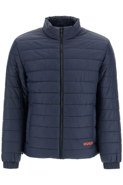 Hugo Boss Hugo Men's Weight Recycled Nylon Down Jacket In Navy