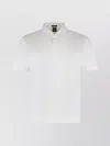 Hugo Boss Lightweight Short-sleeved Cotton Polo Shirt In White