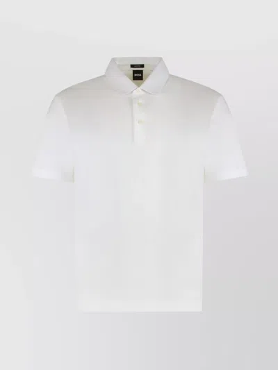 HUGO BOSS LIGHTWEIGHT SHORT-SLEEVED COTTON POLO SHIRT