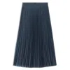 Hugo Boss Lined Tulle Skirt With Plissé Pleats In Blue