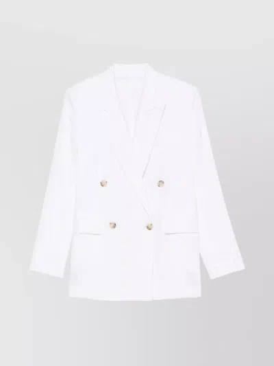 HUGO BOSS LINEN BLAZER DOUBLE-BREASTED DESIGN