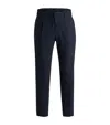 Hugo Boss Boss Virgin Wool Trousers In Blue