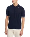 Hugo Boss Linen Blend Knit Polo Sweater