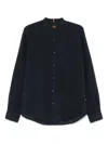 Hugo Boss Navy Blue Linen Shirt