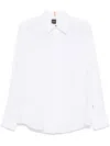 Hugo Boss Linen Shirt In White