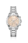 Hugo Boss Link-bracelet Multi-functional Watch With Pink Dial Women's Watches In Assorted-pre-pack