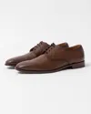 Hugo Boss Lisbon Mens Leather Derby Shoes With Leather Lining Uk8 Eu42 In Brown