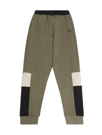 Hugo Boss Kids' Little Boy's & Boy's Fleece Joggers In Green