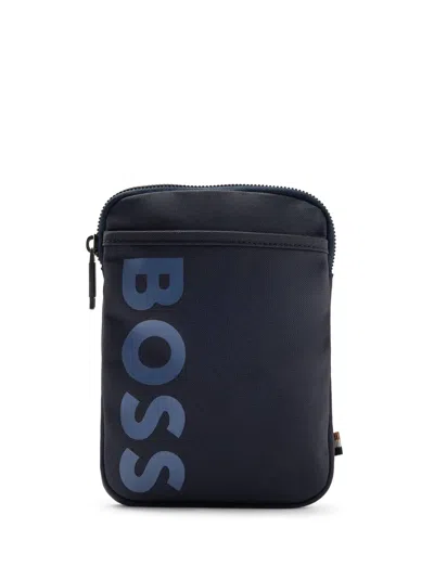 Hugo Boss Logo-print Canvas Crossbody Bag