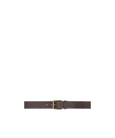Hugo Boss Logo Adjustable Belt In Brown