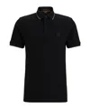 Hugo Boss Black Patch Polo In Black