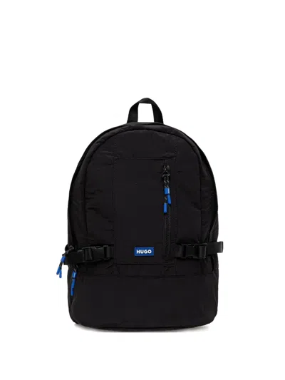 Hugo Boss Logo-appliqué Backpack In Black