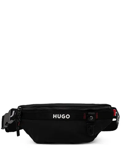 Hugo Boss Logo-appliqué Belt Bag In Black