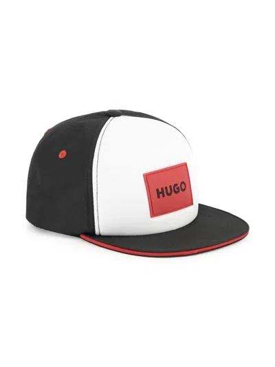 Hugo Boss Kids' Logo-appliqué Cap In White