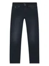 Hugo Boss Delaware Blue Slim-fit Jeans In Knitted Denim In Blue