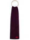 Hugo Boss Logo-appliqué Scarf In 红色