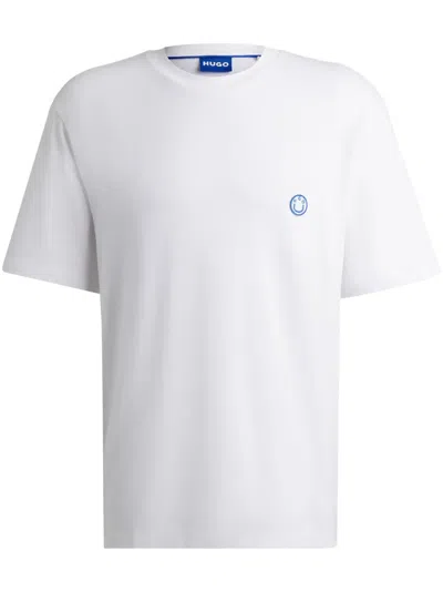 Hugo Boss Logo-appliqué T-shirt In White