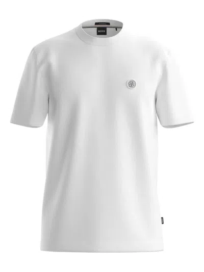 Hugo Boss Logo-appliqué T-shirt In White