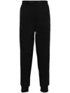 Hugo Boss Logo-print Panelled Cotton Track Pants In Black