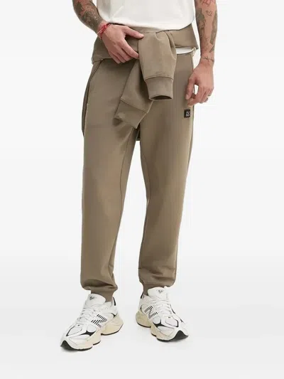 Hugo Boss Logo-appliqué Track Pants In Green