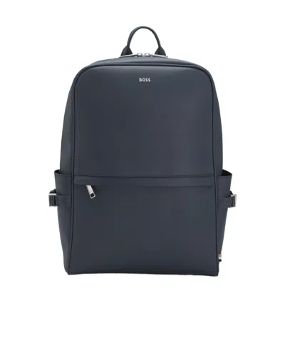 Hugo Boss Logo Backpack In Black