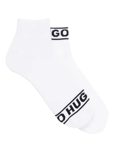 Hugo Boss Logo-band Socks In White