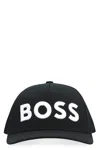 Hugo Boss Logo Baseball Cap In Black
