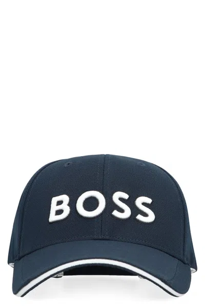 Hugo Boss Logo Baseball Cap In Blue
