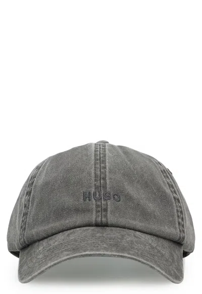 Hugo Boss Logo Baseball Cap In Gray